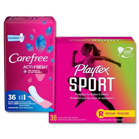 Save $3.00 on 2 Carefree Playtex® or Carefree® Product