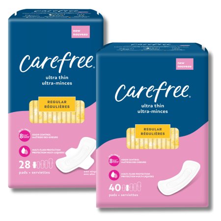 Save $5.00 on Carefree® Pads 28 ct. or Larger