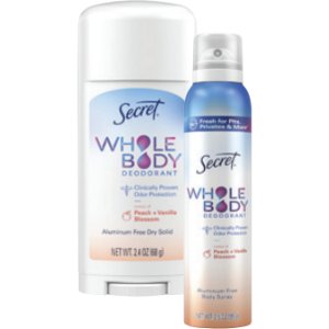 Save $7.00 on Secret or Old Spice Whole Body
