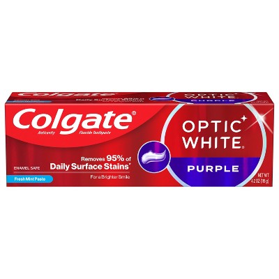 15% off 4.2-oz. Colgate optic white purple toothpaste for teeth whitening