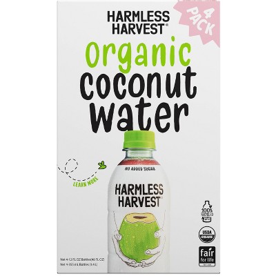 20% off 4-ct. 12-fl oz. Harmless harvest organic coconut water