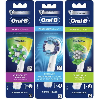 Save $4.00 ONE Oral-B Precision Clean, Gum Care, OR 3D White Replacement Brush Heads 3 ct or greater (excludes trial/travel size).