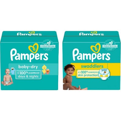 Save $5.00 ONE Enormous Pack Pampers Swaddlers, Cruisers OR Baby Dry Diapers (excludes 360 and Swaddlers Overnights).