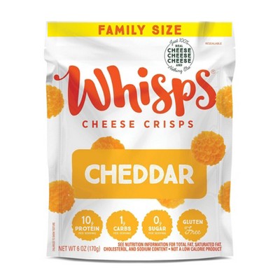 15% off 6-oz. Whisps cheese crisps