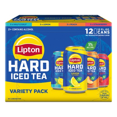 Earn a $5.00 rebate off the purchase of ONE (1) Lipton Hard Iced Tea Variety 12-pack.
A rebate from BYBE will be sent to the email associated with your account. Maximum of three eligible rebates.