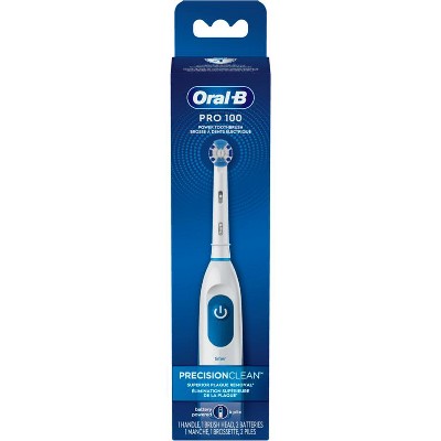 Save $2.00 ONE Oral-B Pro 100 Battery Powered Toothbrush (excludes Kids Battery Powered Toothbrushes and trial/travel size).