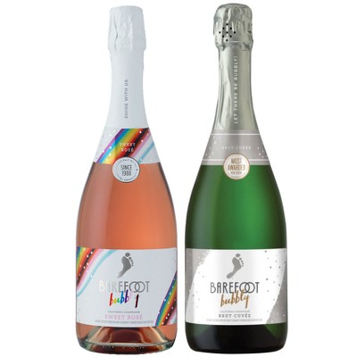 Earn a $2.00 rebate on the purchase of ONE (1) 750ml bottle of Barefoot Bubbly (All Varietals).
A rebate from BYBE will be sent to the email associated with your account. Maximum of three eligible rebates.