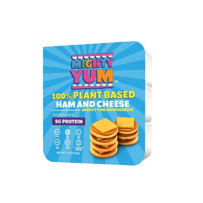 25% off 2.5 & 4.9-oz. Mighty Yum plant based munchables