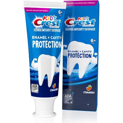 Save $1.00 ONE Crest Kids Advanced Changing Toothpaste 4.2 oz 1 ct OR Enamel+Cavity Protection 4.1oz 1 ct (excludes trial/travel size).