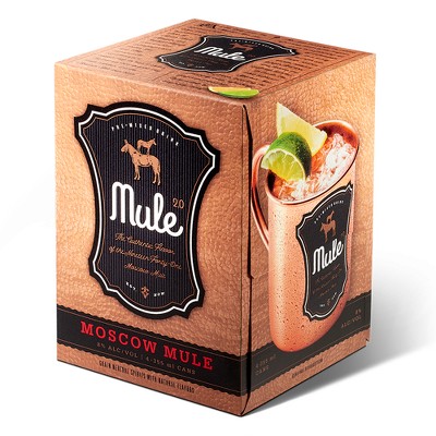 Earn a $2.00 rebate on the purchase of any ONE (1) Mule 2.0 Moscow Mule 4-pack (Gluten Free, 8% ABV).
A rebate from BYBE will be sent to the email associated with your account. Maximum of four eligible rebates.