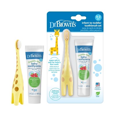 $1 off Dr.Brown's infant-to-toddler training toothbrush tooth scrubber