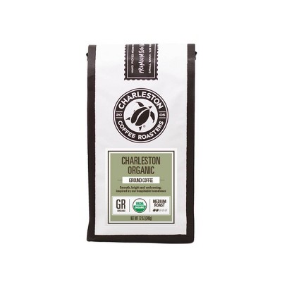 20% off 12-oz. Charleston Coffee roasters organic coffee