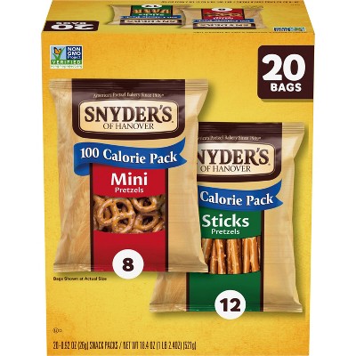 5% off 20-ct. Snyder's of hanover pretzel multipacks