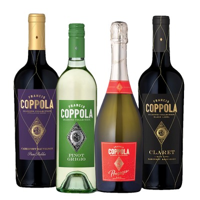 Earn a $5.00 rebate on the purchase of any TWO (2) 750ml bottles of Francis Coppola Diamond Collection wine (All Varietals).
A rebate from BYBE will be sent to the email associated with your account. Valid one-time use.