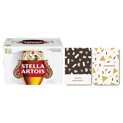 Earn a $4.00 rebate on the purchase of ONE (1) Stella Artois® 12-pack (cans or bottles) and any greeting cards purchase (min. purchase of $4).*
A rebate from BYBE will be sent to the email associated with your account. Valid one-time use.