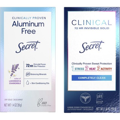 Save $2.00 ONE Secret Clinical Antiperspirant / Deodorant (excludes sprays and trial/travel size).