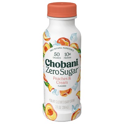 20% off 7 fl oz Chobani Strawberry Greek & Sugar Peaches Yogurt Drink