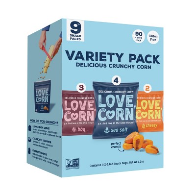 25% off 9-ct. 6.3-oz. Love Corn variety pack