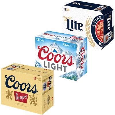 Earn a $2.00 rebate on the purchase of ONE (1) 12-pack of Miller Lite®, Coors Light® or Coors Banquet® (cans or bottles).
A rebate from BYBE will be sent to the email associated with your account. Valid one-time use.