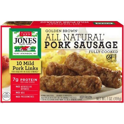 Save $1.00 on ONE (1) Jones Dairy Farm All Natural Golden Brown Sausage Links (Turkey or Pork)
