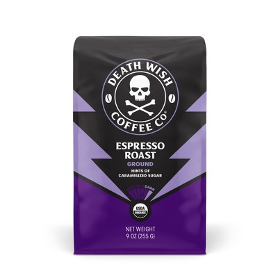 Save $3 on 9-oz. Death wish coffee espresso