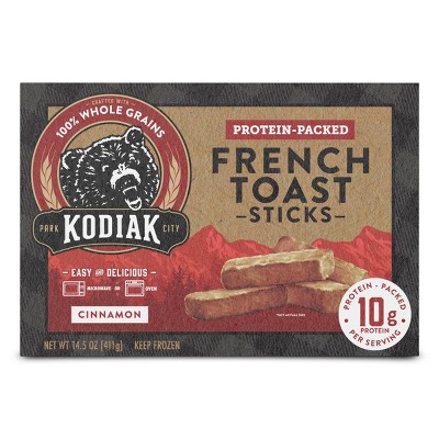 15% off 14-5-oz. Kodiak protein packed frozen buttermilk & cinnamon french toast sticks