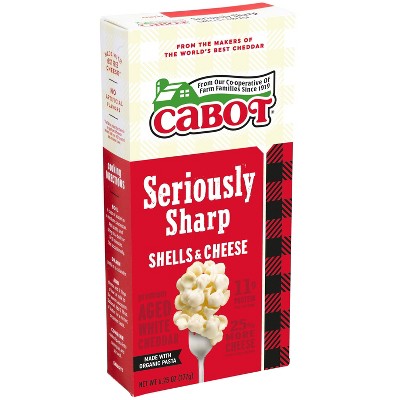 20% off 6.25-oz. Cabot seriously sharp & yellow cheddar macaroni & cheese