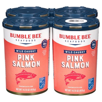10% off 14.75-oz. 4-pk. Bumble Bee wild pink salmon