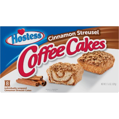 10% off  8-ct. 11-6oz. Hostess cinnamon streusel coffee cake