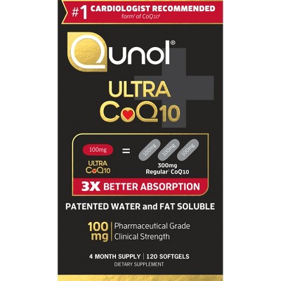 Save $4 on 120-ct. Qunol ultra CoQ10 dietary supplement softgels