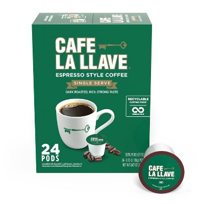 20% off 24-ct. Cafe La Llave espresso roast coffee pods