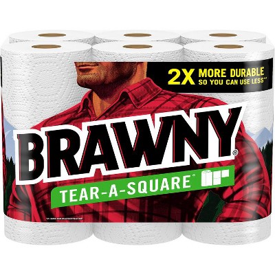 Save $1.00 off any ONE (1) package of Brawny® Paper Towels, 4 roll or larger