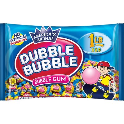 15% off 12 & 16-oz. Dubble Bubble chewing gum & machine size refills gumballs
