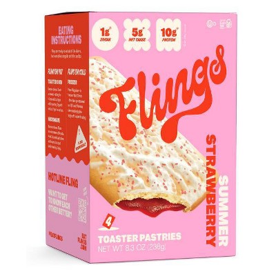 Save 20% on select Flings high protein keto toaster pastries