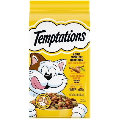 Save $3 on 6.3-lbs. Temptations dry cat food