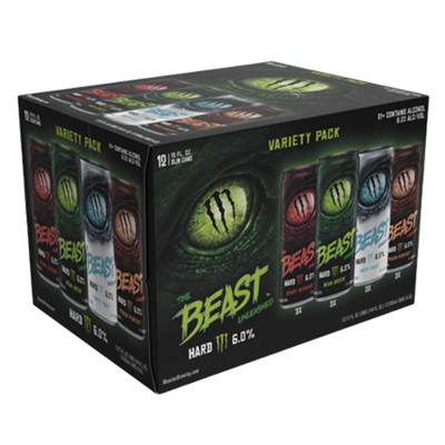 Earn a $5.00 rebate on the purchase of ONE (1) The Beast Unleashed Variety 12-pack.
A rebate from BYBE will be sent to the email associated with your account. Maximum of three eligible rebates.