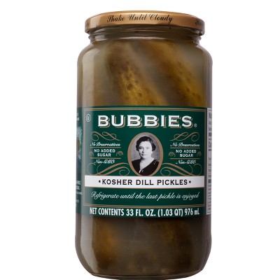 25% off 33-fl oz. Bubbies kosher dill pickles
