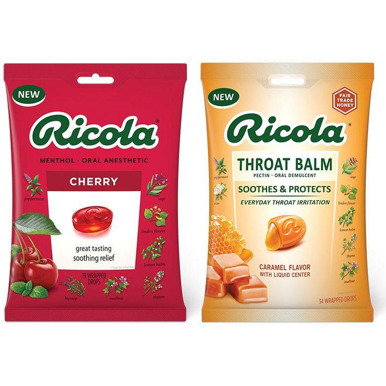SAVE $1.00 on any TWO (2) bags of Ricola throat drops 19ct - 45ct