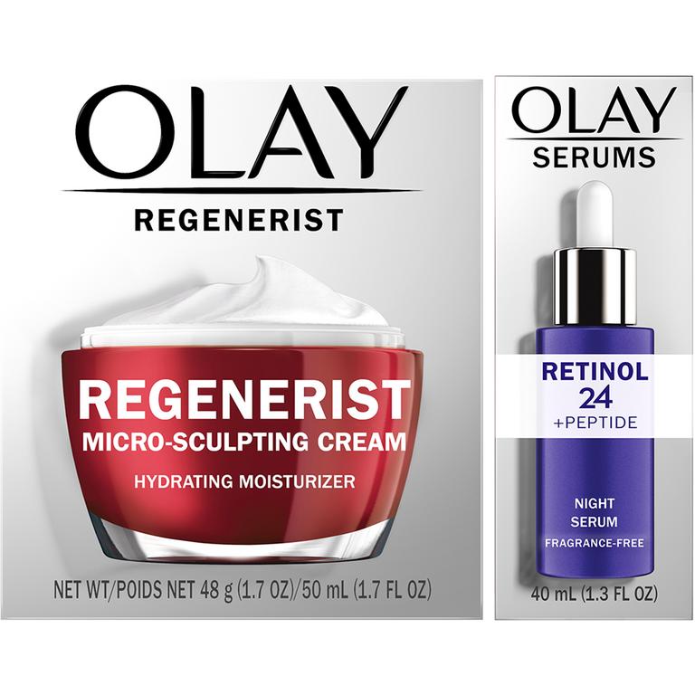 Save $8.00 TWO Olay Facial Moisturizer, Eye OR Serum (excludes Super Serum, Products with Sunscreen, Complete, Active Hydrating, Total Effects, Age Defying, Booster Serum and Minis/trial/travel size).