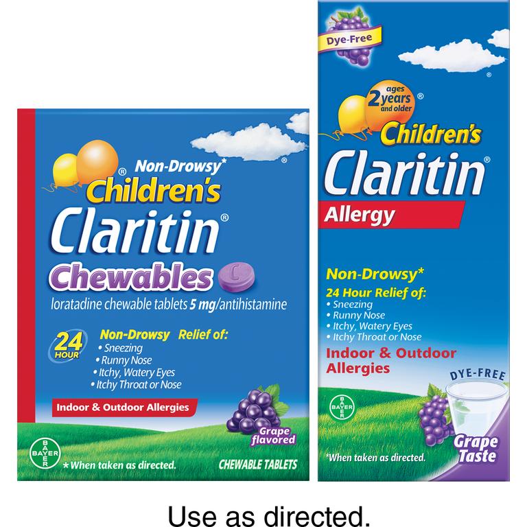 Save $5.00 on any ONE (1) Non-Drowsy Children's Claritin® 20ct or larger or 4oz or larger (excludes Claritin® and Claritin-D®)