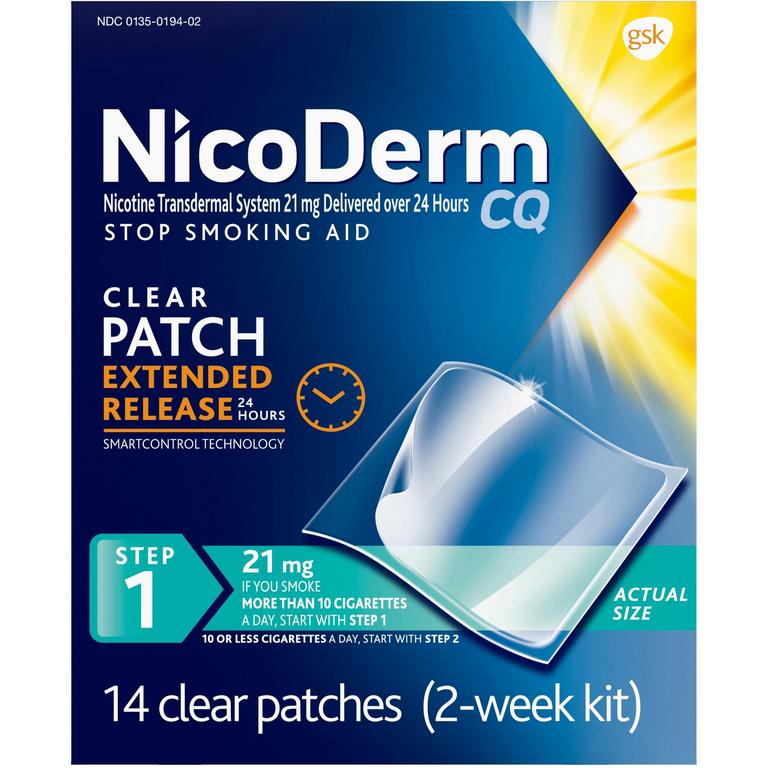 Save $5.00 ONE (1) Nicorette or NicoDerm product (excludes 20 count Nicorette)