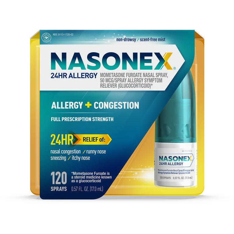 $8.00 OFF ONE (1) Nasonex™ 24HR Allergy Spray (120ct)