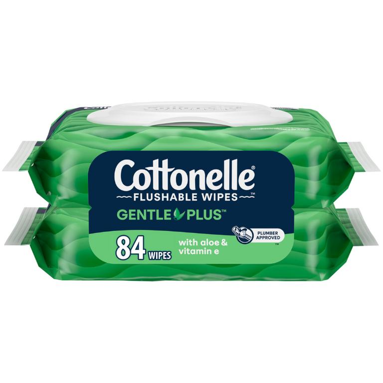 SAVE $1.00 off ONE (1) Cottonelle Flushable Wipes, 84+ count