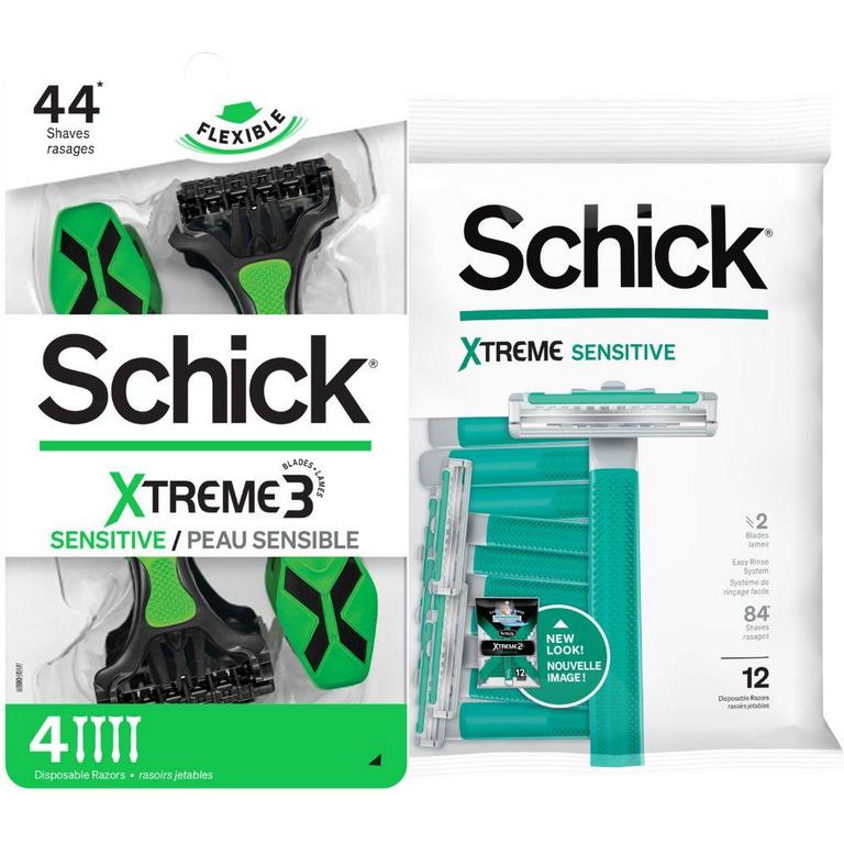 Save $3.00 off ONE (1) Schick® Men's or Women's Disposable Razor Pack (excludes Schick® Xtreme® & Skintimate® 1 & 2 ct. Disposable)