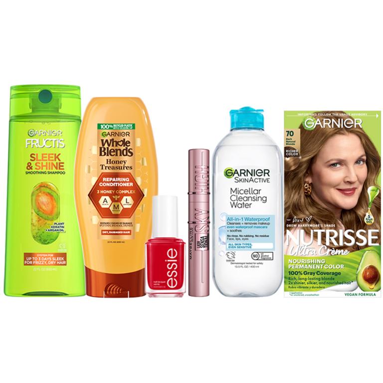 $10.00 OFF on any THREE (3) select Maybelline, Garnier & essie products