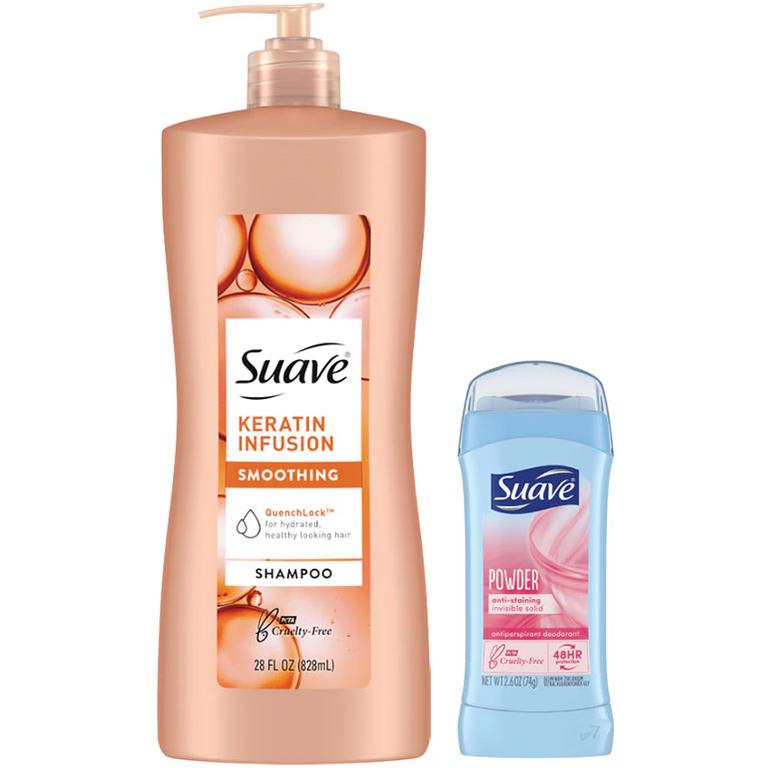 SAVE $0.75 on any TWO (2) Suave® Products (excludes twin packs, trial/travel sizes)