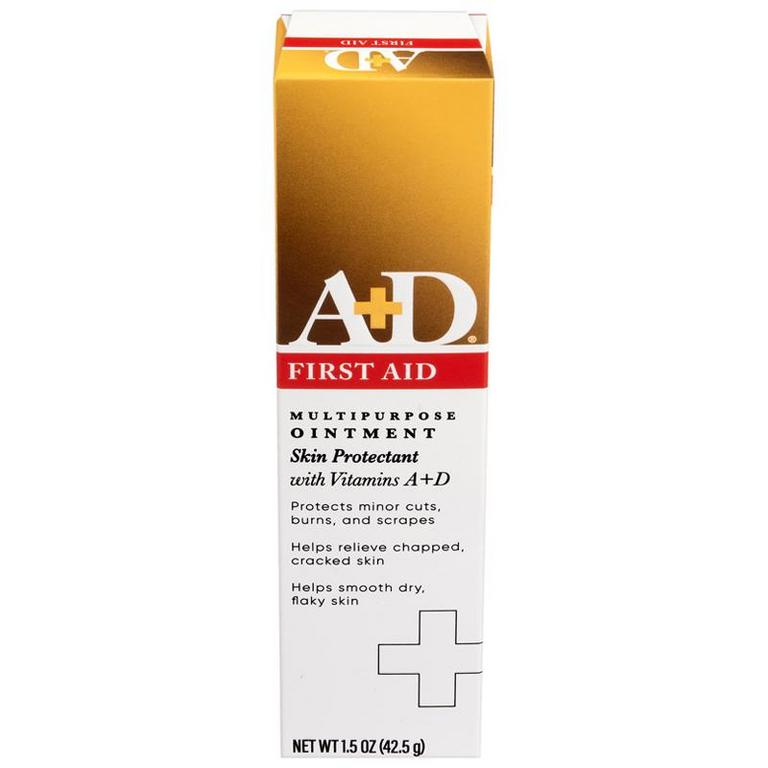 SAVE $1.00 on ONE (1) A + D FIRST AID Multipurpose Skin Protectant Ointment with Vitamins A + D