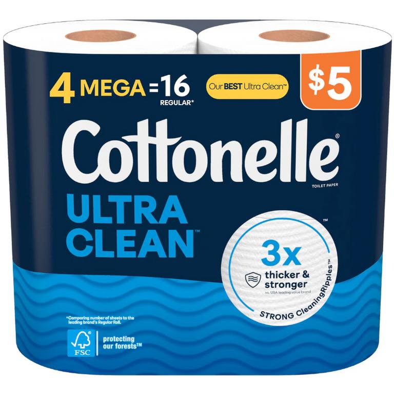 Save $1.00 when you buy ONE (1) Cottonelle Bath Tissue, 4-pack