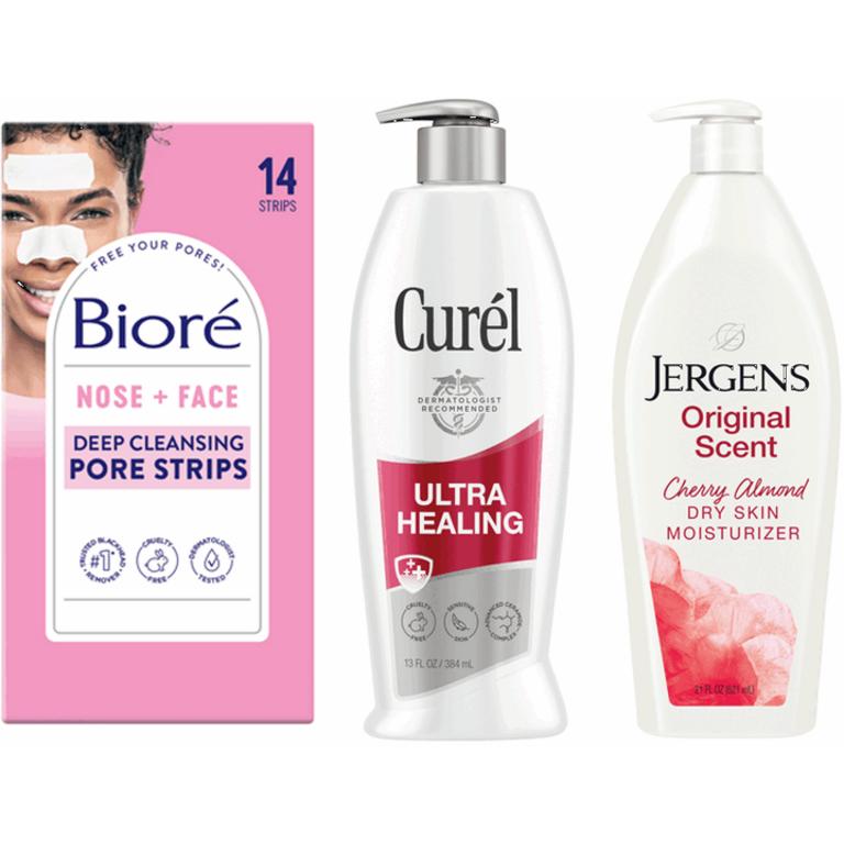 Save $1.50 on any ONE (1) Biore, Curel or Jergens Skin Care Select Varieties (excludes Trial & Travel)
