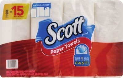 Scott bath tissue 12 roll, Comfort Plus 18 double roll or paper towels 8 mega rollSpend $30 get $10 Extrabucks Rewards